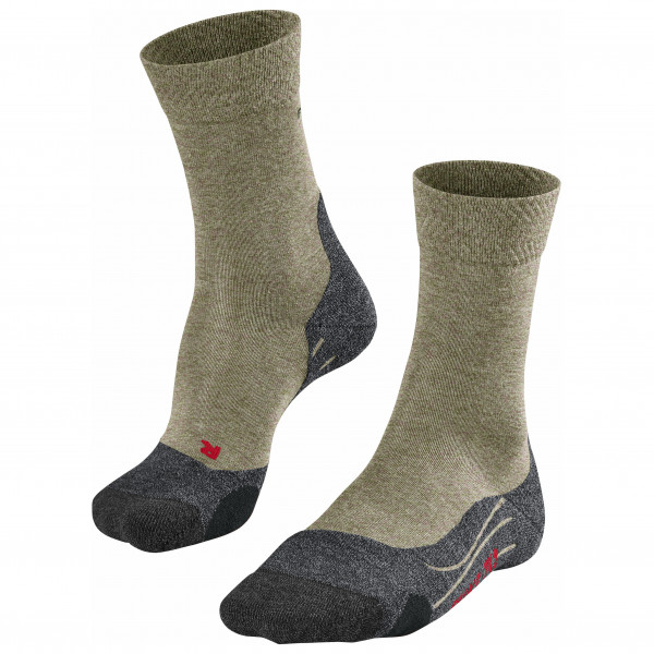 Falke - TK2 Melange - Wandersocken Gr 39-41 oliv von Falke