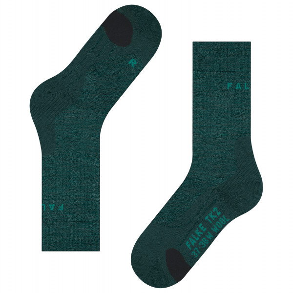 Falke - TK2 Wool - Wandersocken Gr 44-45 blau von Falke