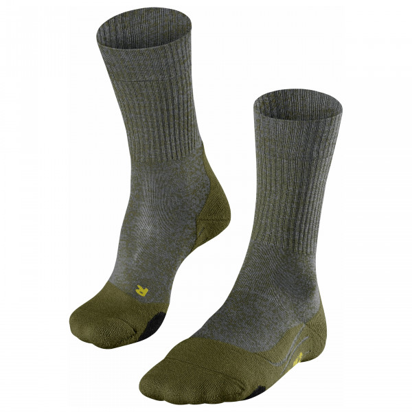 Falke - TK2 Wool - Wandersocken Gr 44-45 oliv/grau von Falke