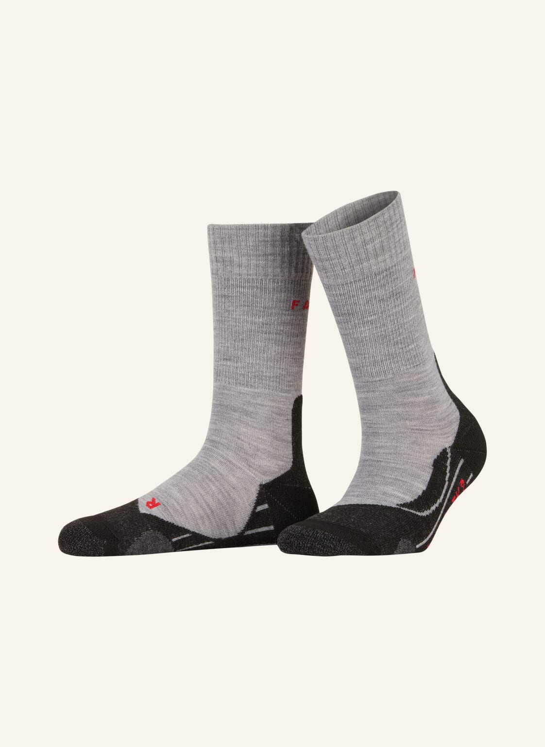 Falke Trekking-Socken tk2 Mit Merinowolle grau Falke Trekking-Socken tk2 Mit Merinowolle grau von Falke