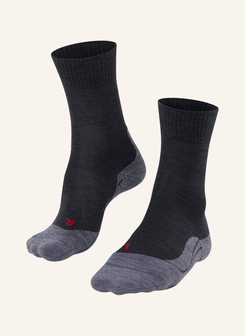 Falke Trekking-Socken tk5 Mit Merinowolle grau von Falke