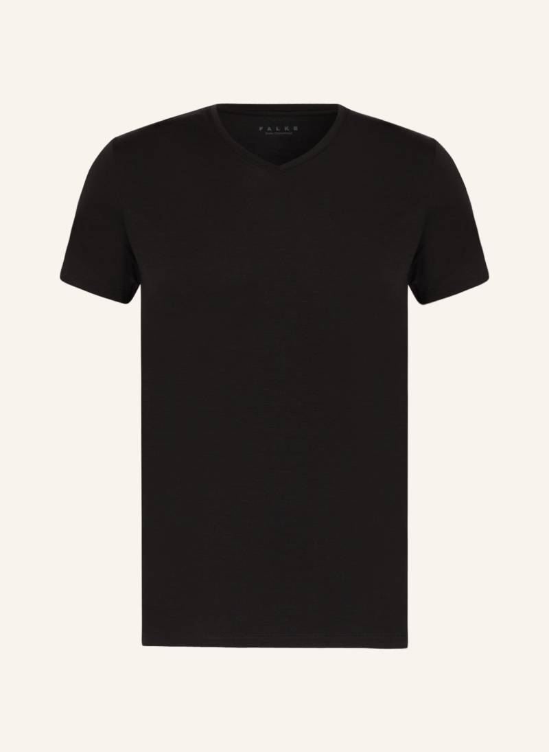 Falke V-Shirt Daily Climawool Mit Merinowolle schwarz von Falke