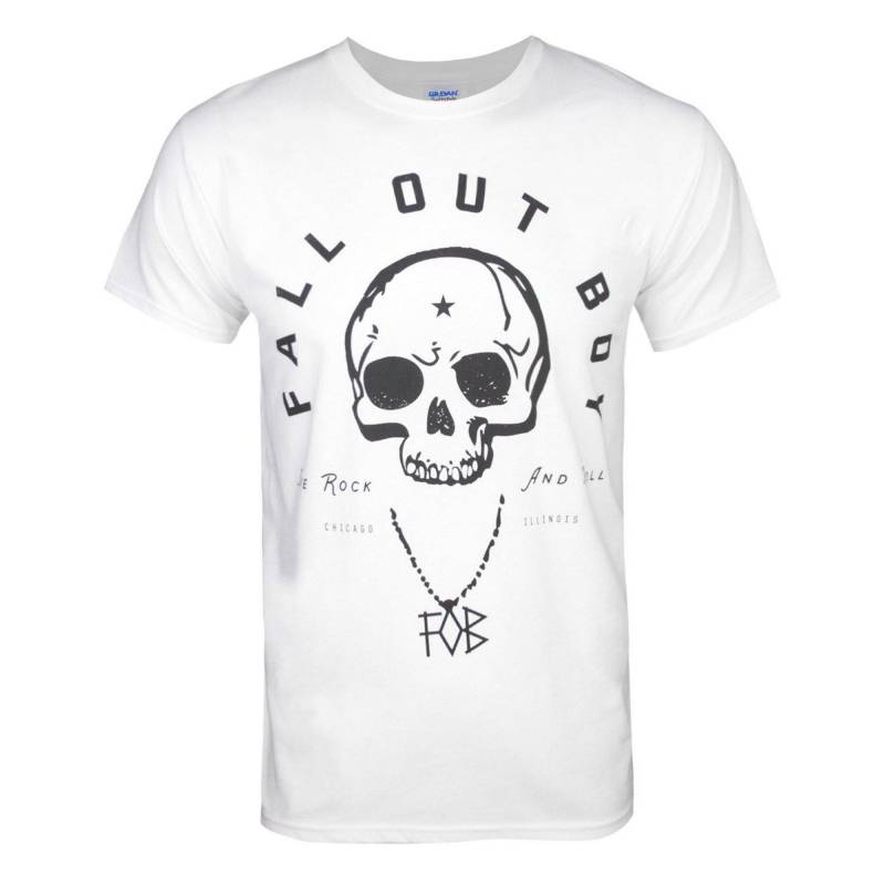 T-shirt Herren Weiss Bedruckt S von Fall Out Boy