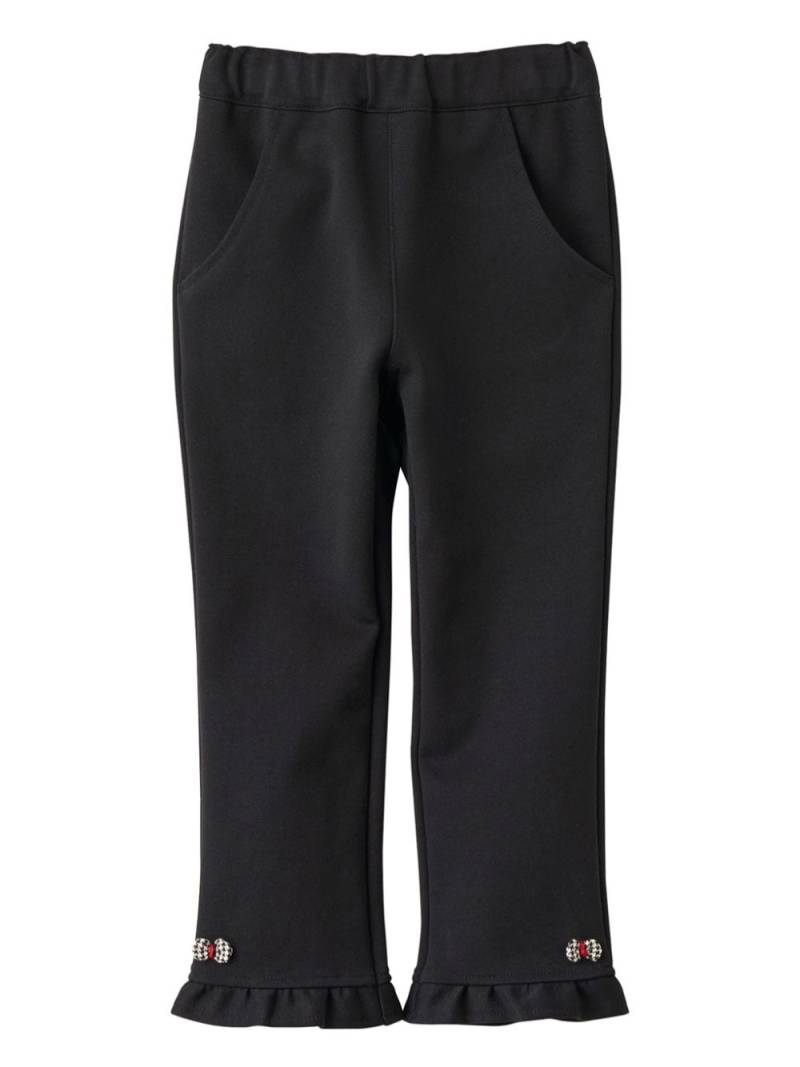 Familiar bow-embellished trousers - Black von Familiar