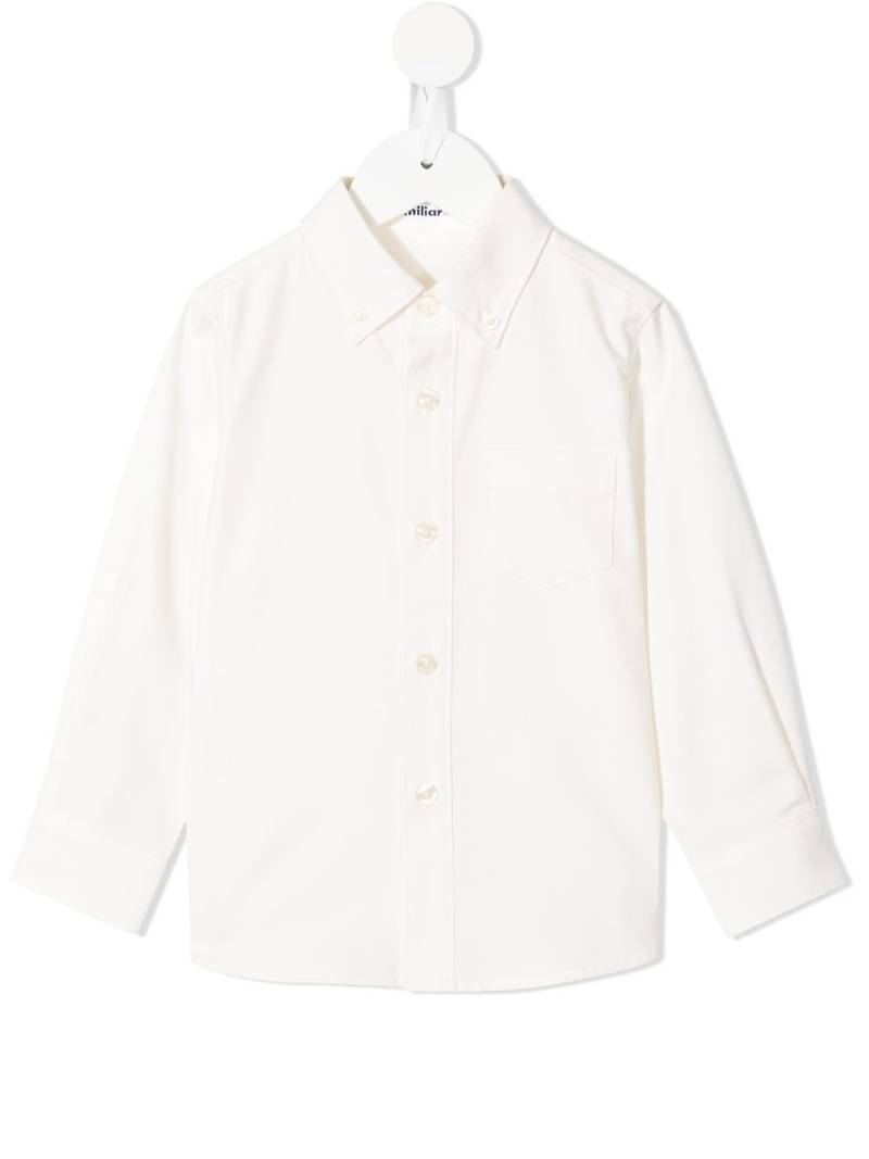 familiar buttoned long-sleeve shirt - White von familiar