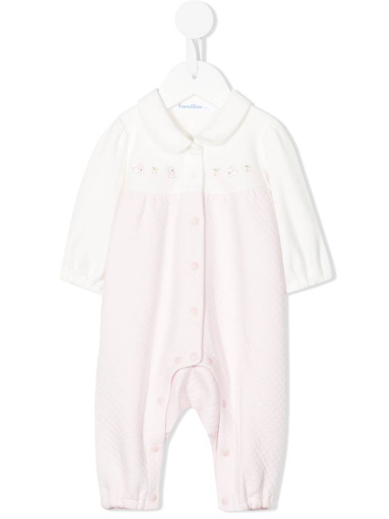 familiar cotton peter-pan babygrow - Pink von familiar