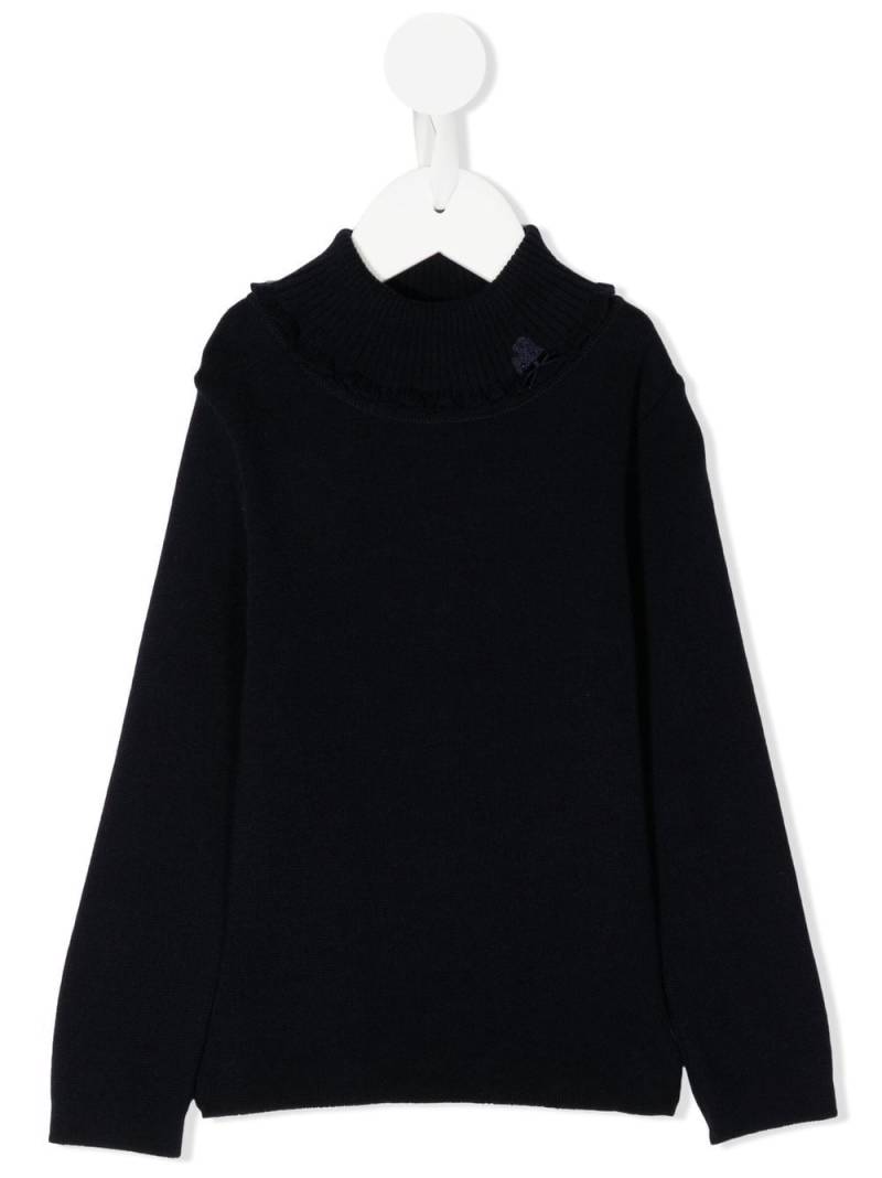 Familiar crew-neck long-sleeve jumper - Blue von Familiar