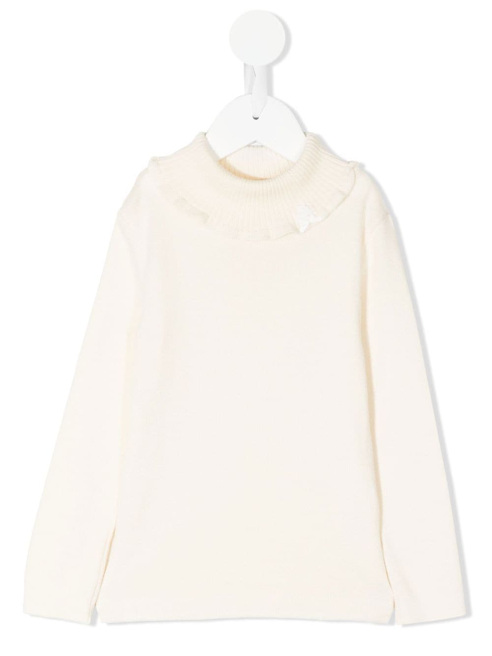 familiar roll-neck long-sleeve jumper - White von familiar