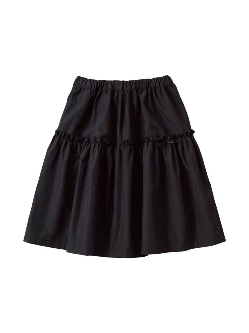 familiar ruffled A-line skirt - Black von familiar