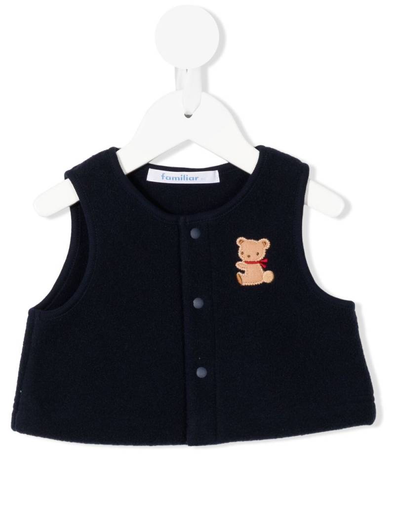 familiar teddy-bear waistcoat - Blue von familiar