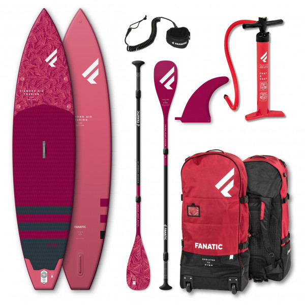 Fanatic - Women's iSUP Package Diamond Air Touring - SUP-Set Gr 11'6'' x 31'' - 350,5 cm blau/weiß von Fanatic