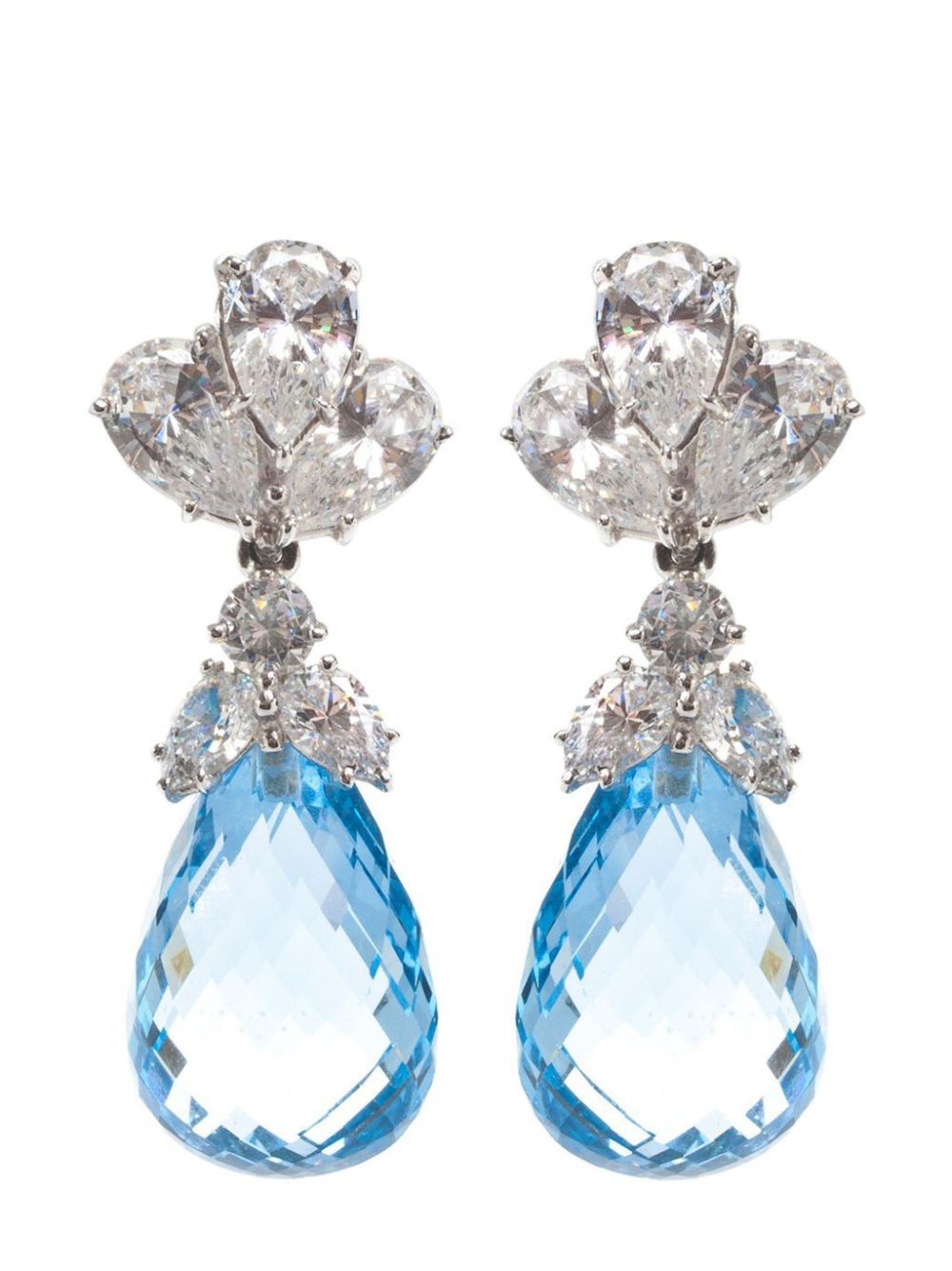 Fantasia by Deserio AQUA BRIOLETTE DROP EARRING - Blue von Fantasia by Deserio