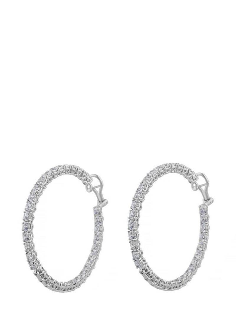 Fantasia by Deserio embellished hoop earrings - Silver von Fantasia by Deserio