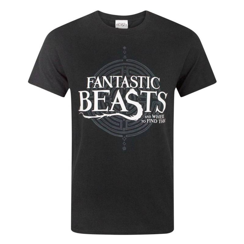 Fantastic Beasts And Where To Find Them - T-Shirt, für Herren, Schwarz, Größe L von Fantastic Beasts And Where To Find Them