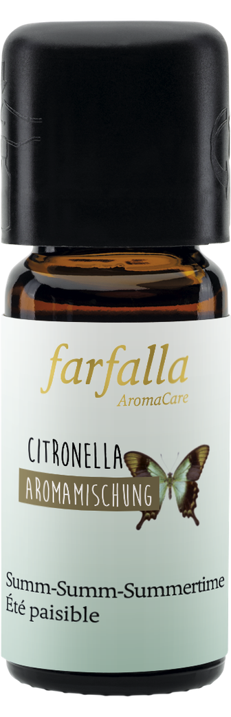 Abwehrkraft - Citronella, Summ-Summ-Summertime Aromamischung, 10ml Abwehrkraft - Citronella, Summ-Summ-Summertime Aromamischung, 10ml von Farfalla