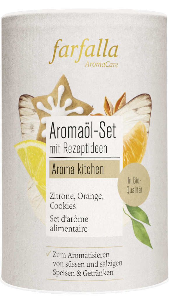 Farfalla - Aromaöl-set mit rezeptideen von Farfalla