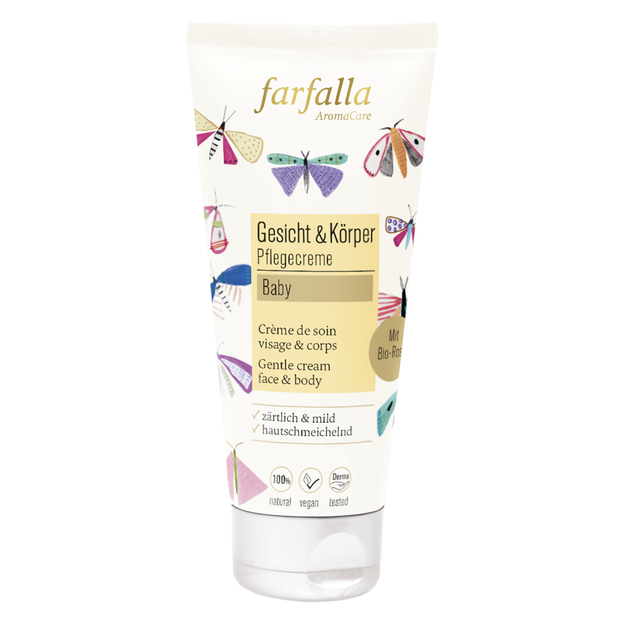 Farfalla Baby - Rose Zärtliche Pflegecreme Gesicht & Körper Farfalla Baby - Rose Zärtliche Pflegecreme Gesicht & Körper von Farfalla