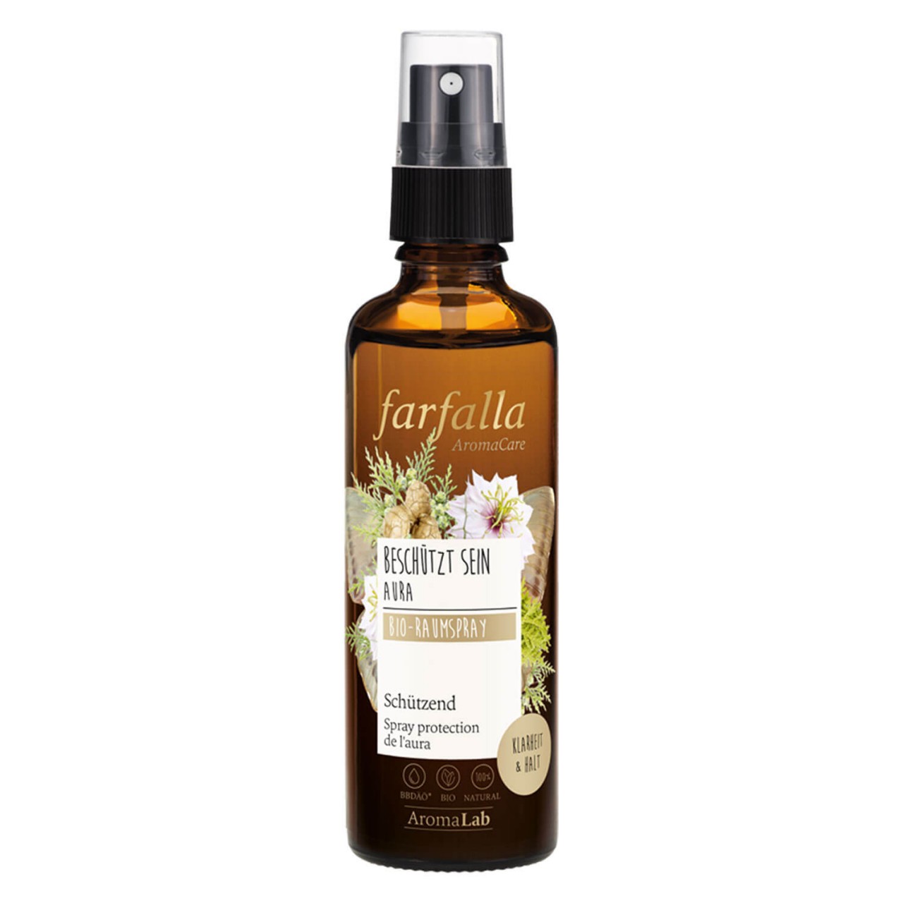 Farfalla Beschützt sein - Aura schützender Bio-Raumspray Farfalla Beschützt sein - Aura schützender Bio-Raumspray von Farfalla
