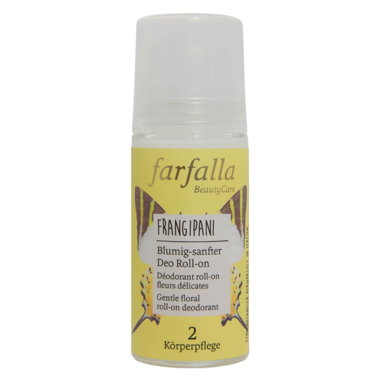 Farfalla Care - Frangipani, Blumig-sanfter Deo Roll-on von Farfalla