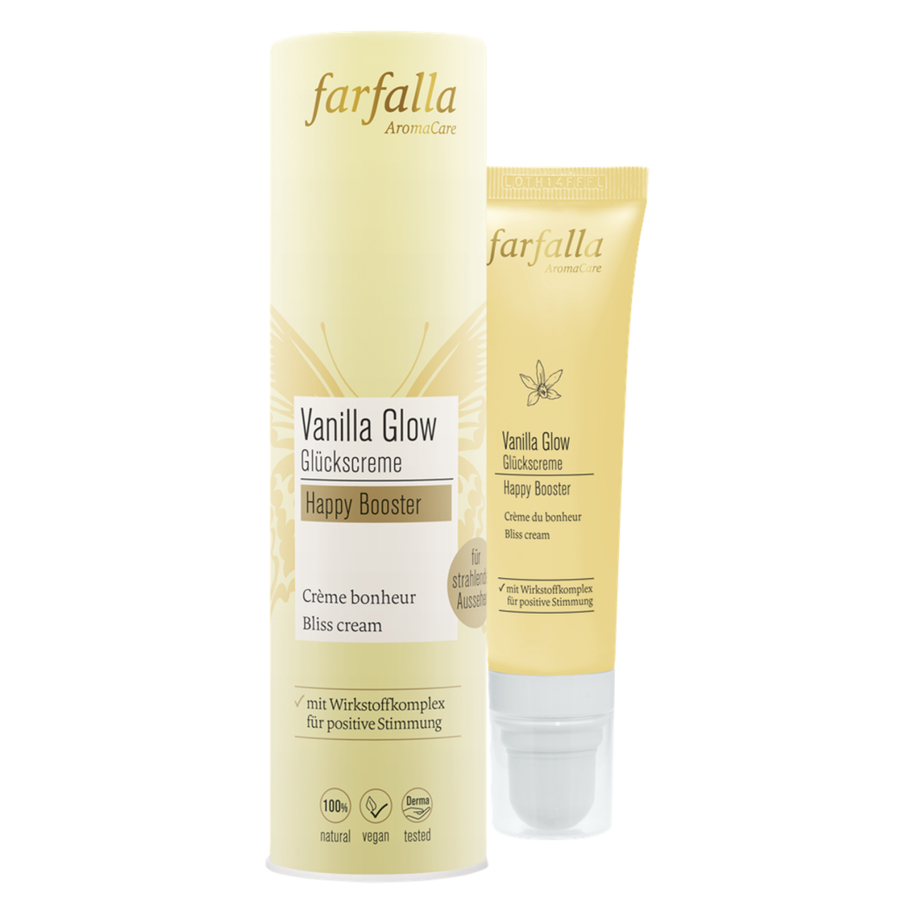 Farfalla Care - Happy Booster Vanilla Glow Glückscreme Farfalla Care - Happy Booster Vanilla Glow Glückscreme von Farfalla