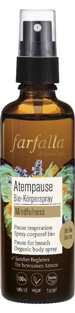 Farfalla Care - Mindfulness, atempause bio-körperspray, 75ml von Farfalla