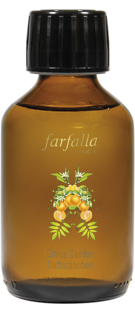 Farfalla - Duftstäbchen citrus garden aroma ambiance nachfüllung, 150ml von Farfalla