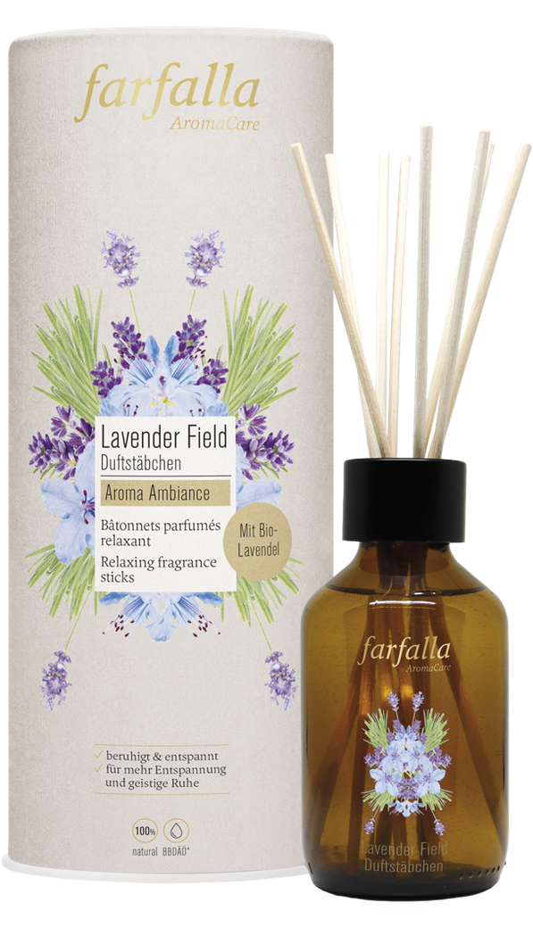 Farfalla - Duftstäbchen lavender field aroma ambiance, 150ml von Farfalla