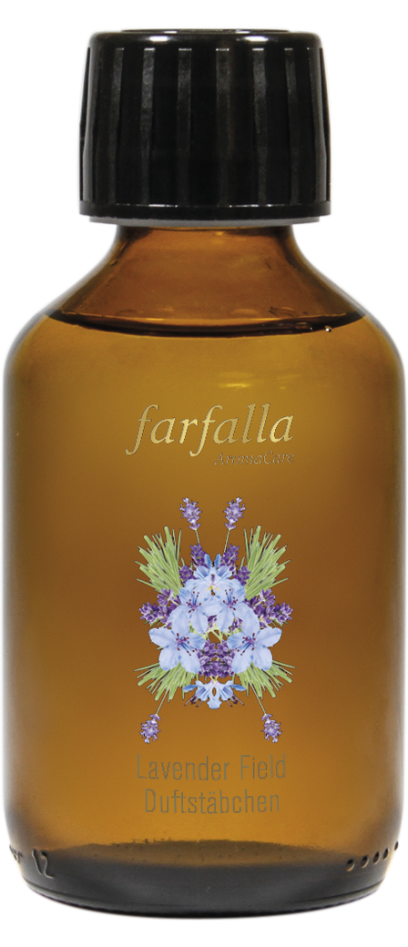 Farfalla - Duftstäbchen lavender field aroma ambiance nachfüllung, 150ml von Farfalla