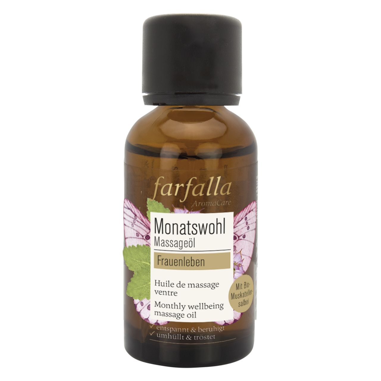 Farfalla Frauenleben - Muskatellersalbei Monatswohl Massageöl Farfalla Frauenleben - Muskatellersalbei Monatswohl Massageöl von Farfalla