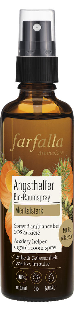 Farfalla Raumspray - Mentalstark, angsthelfer bio, 75ml Farfalla Raumspray - Mentalstark, angsthelfer bio, 75ml von Farfalla