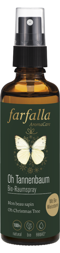 Farfalla Raumspray - Oh tannenbaum bio, 75ml von Farfalla