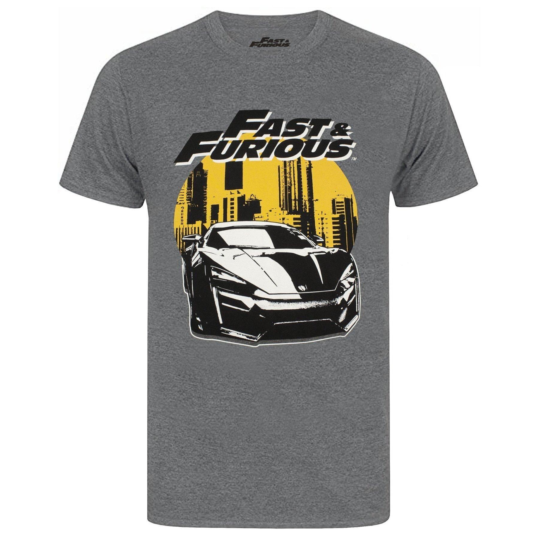 Tshirt Herren Charcoal Black L von Fast & Furious