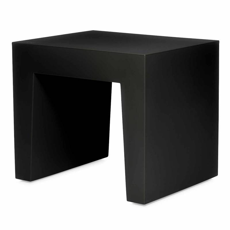 Concrete Seat Recycled Hocker/Beistelltisch, Farbe schwarz von Fatboy