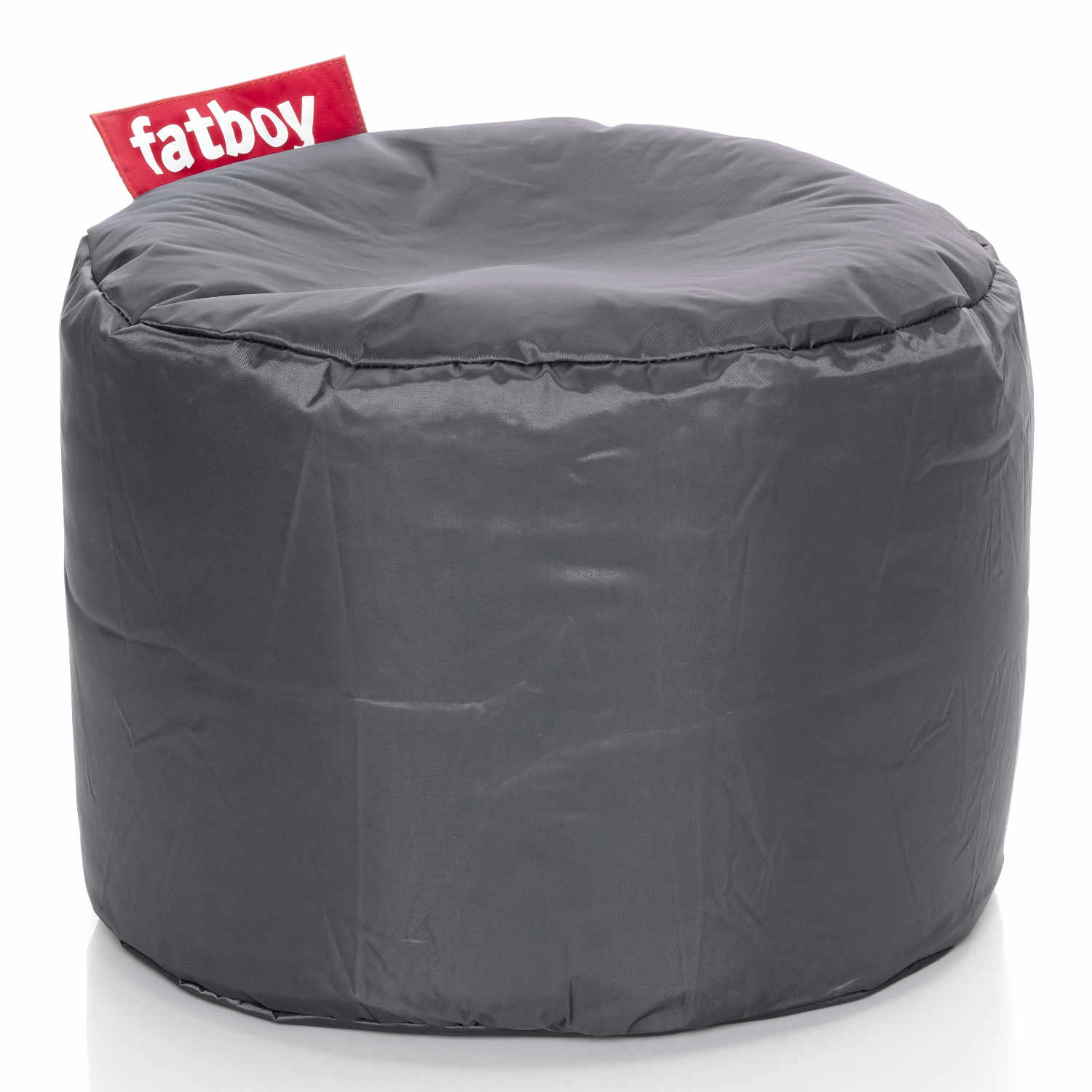 Point Nylon Pouf Hocker, Farbe dunkelgrau von Fatboy