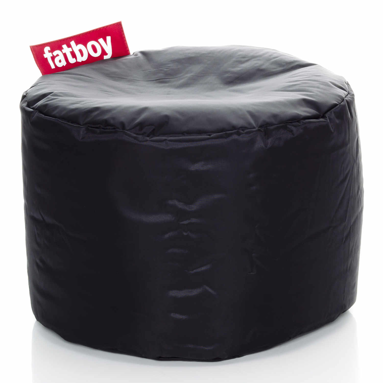 Point Nylon Pouf Hocker, Farbe schwarz von Fatboy