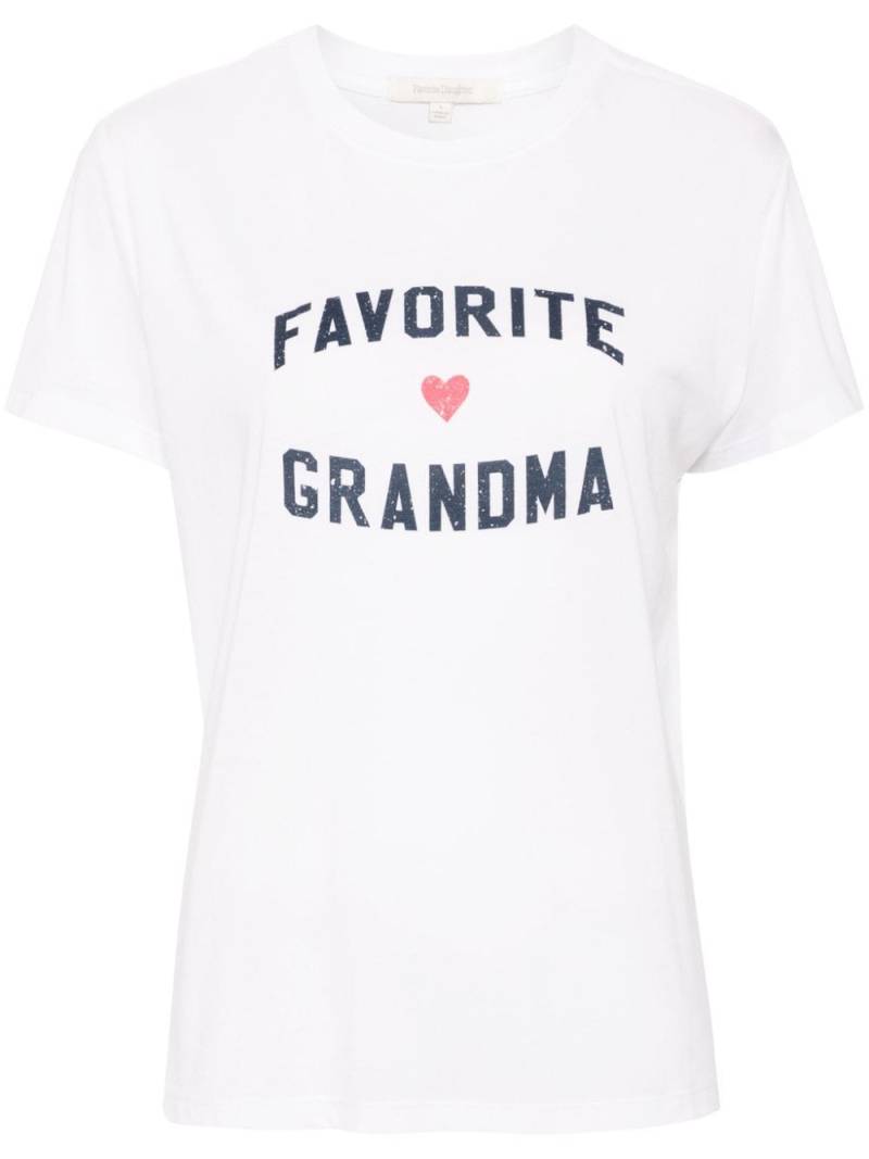 Favorite Daughter Favourite Grandma t-shirt - White von Favorite Daughter