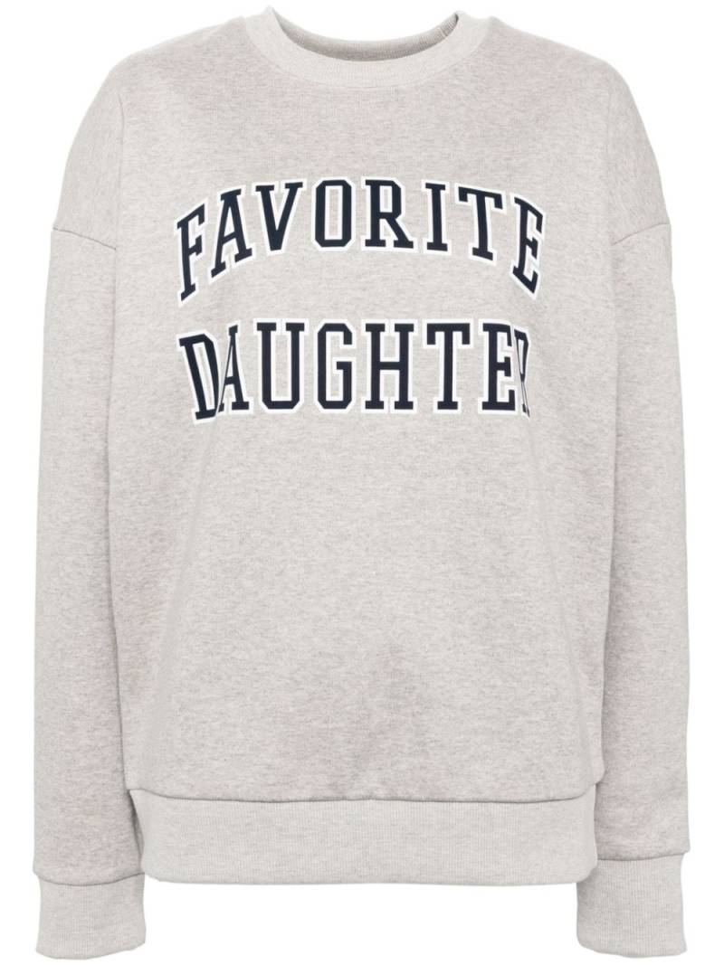 Favorite Daughter logo print sweatshirt - Grey von Favorite Daughter