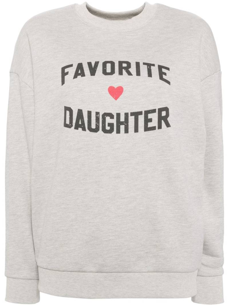 Favorite Daughter logo print sweatshirt - Grey von Favorite Daughter