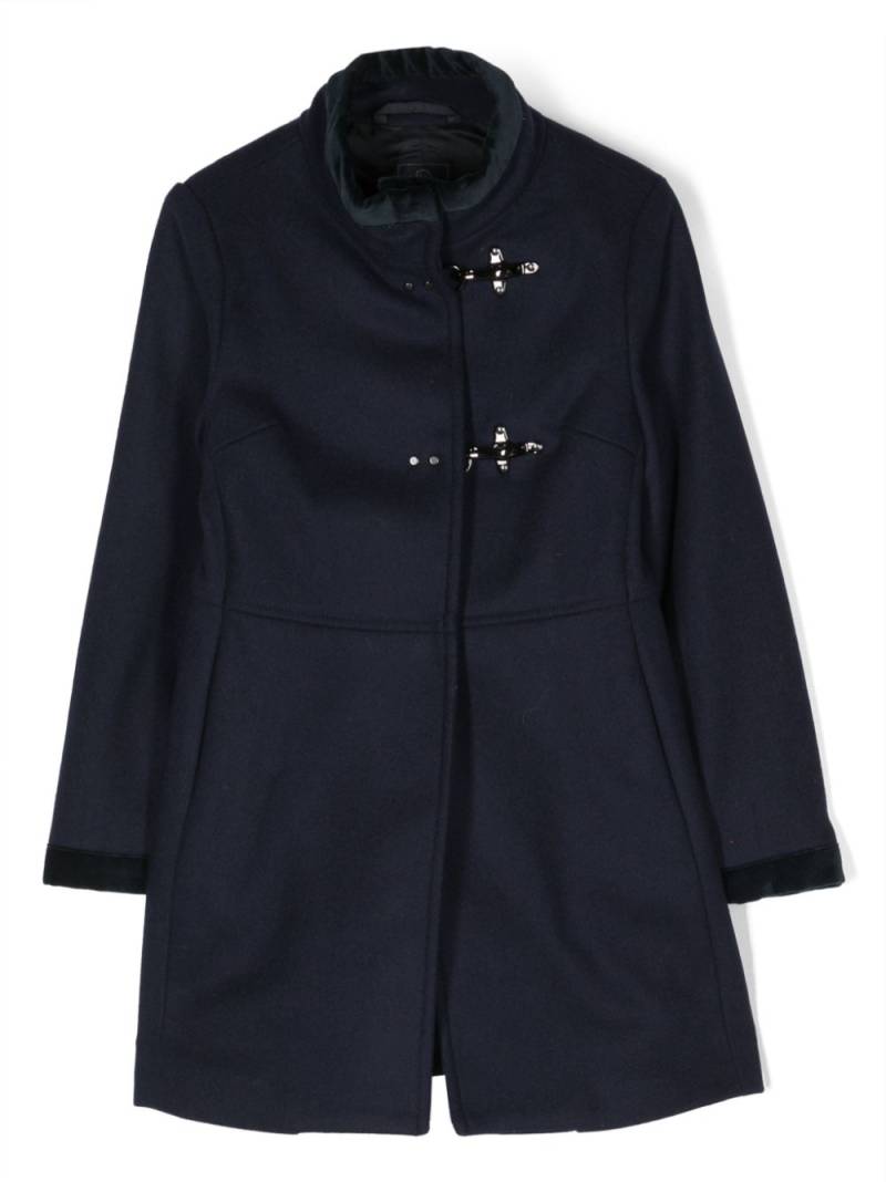 Fay Kids Virginia hook-fastening coat - Blue von Fay Kids