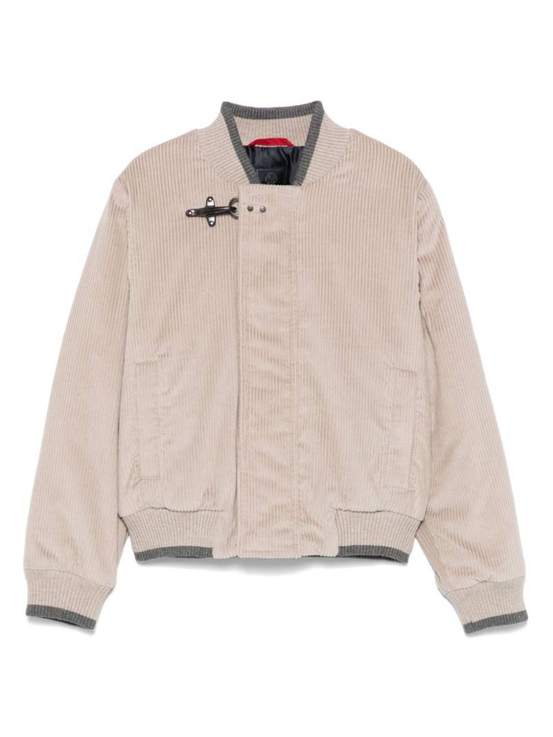 Fay Kids corduroy bomber jacket - Grey von Fay Kids