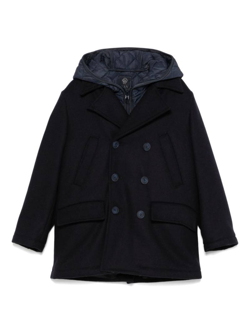 Fay Kids double-breasted coat - Blue von Fay Kids