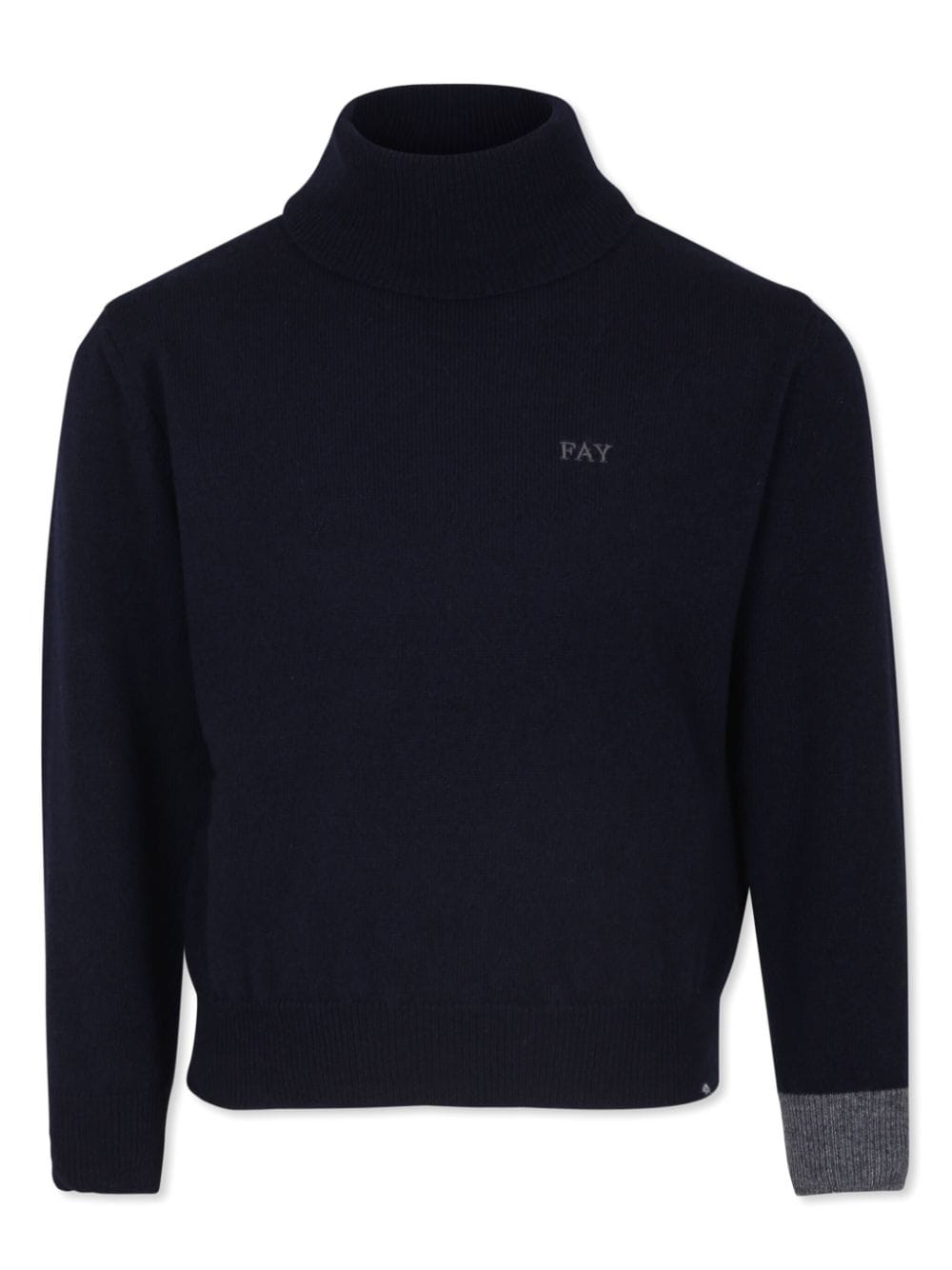 Fay Kids logo-embroidered sweater - Blue von Fay Kids