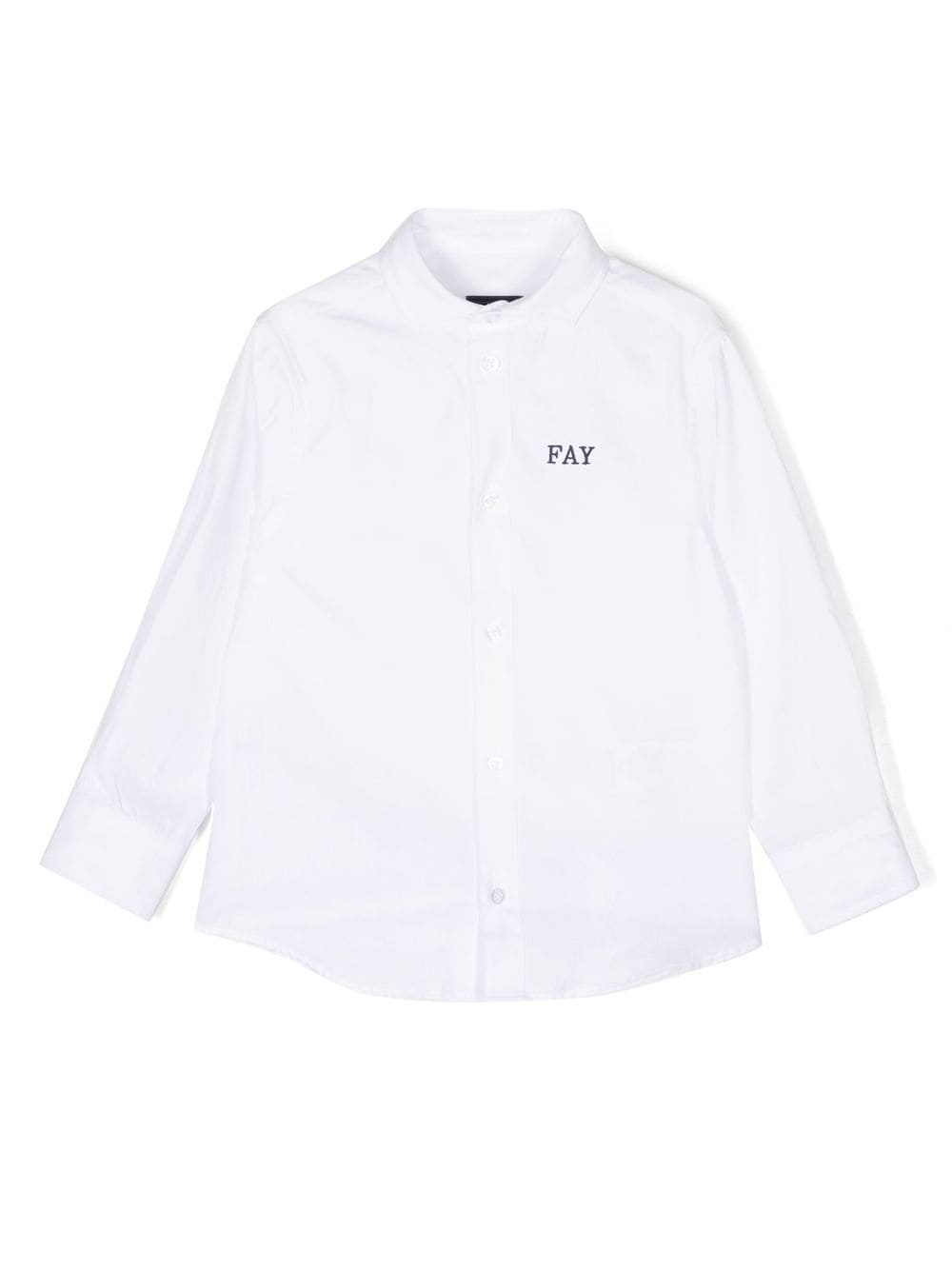 Fay Kids long sleeve logo print shirt - White von Fay Kids