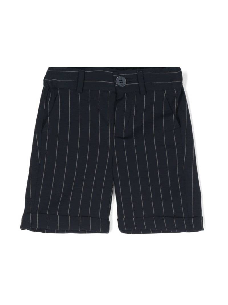 Fay Kids pinstriped smart shorts - Blue von Fay Kids