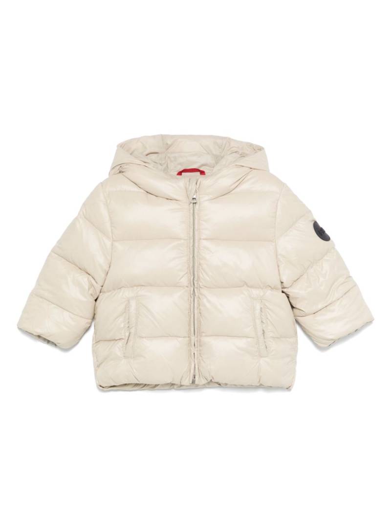 Fay Kids raised logo-detail jacket - Neutrals von Fay Kids