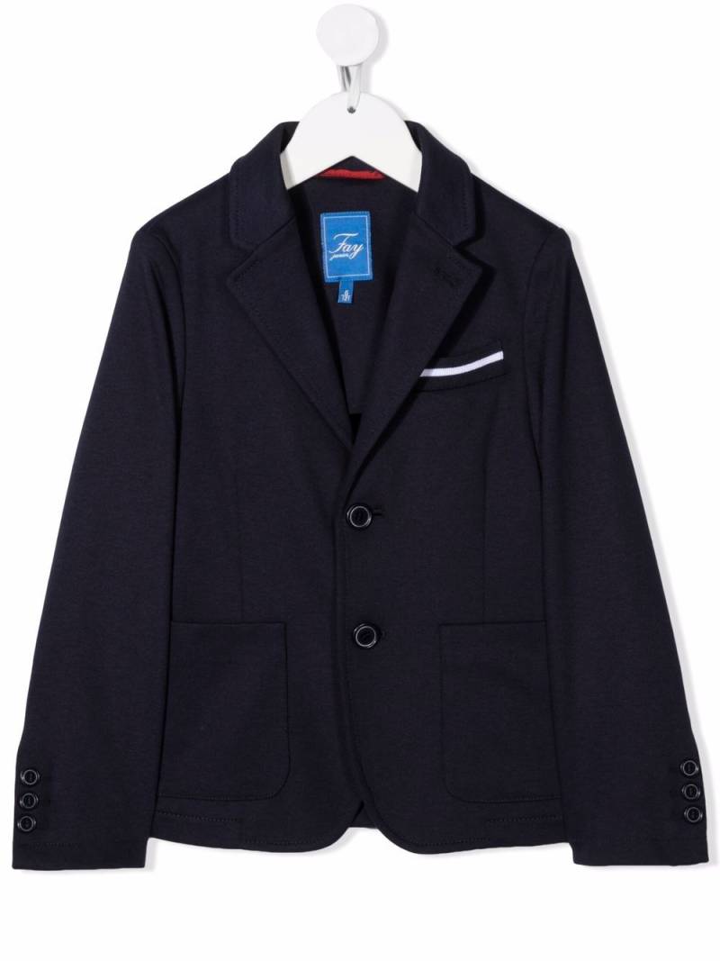 Fay Kids single breasted blazer - Blue von Fay Kids