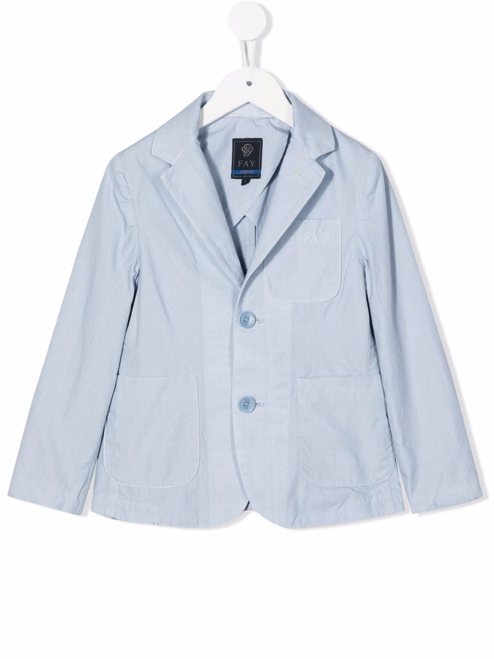 Fay Kids single-breasted fitted blazer - Blue von Fay Kids