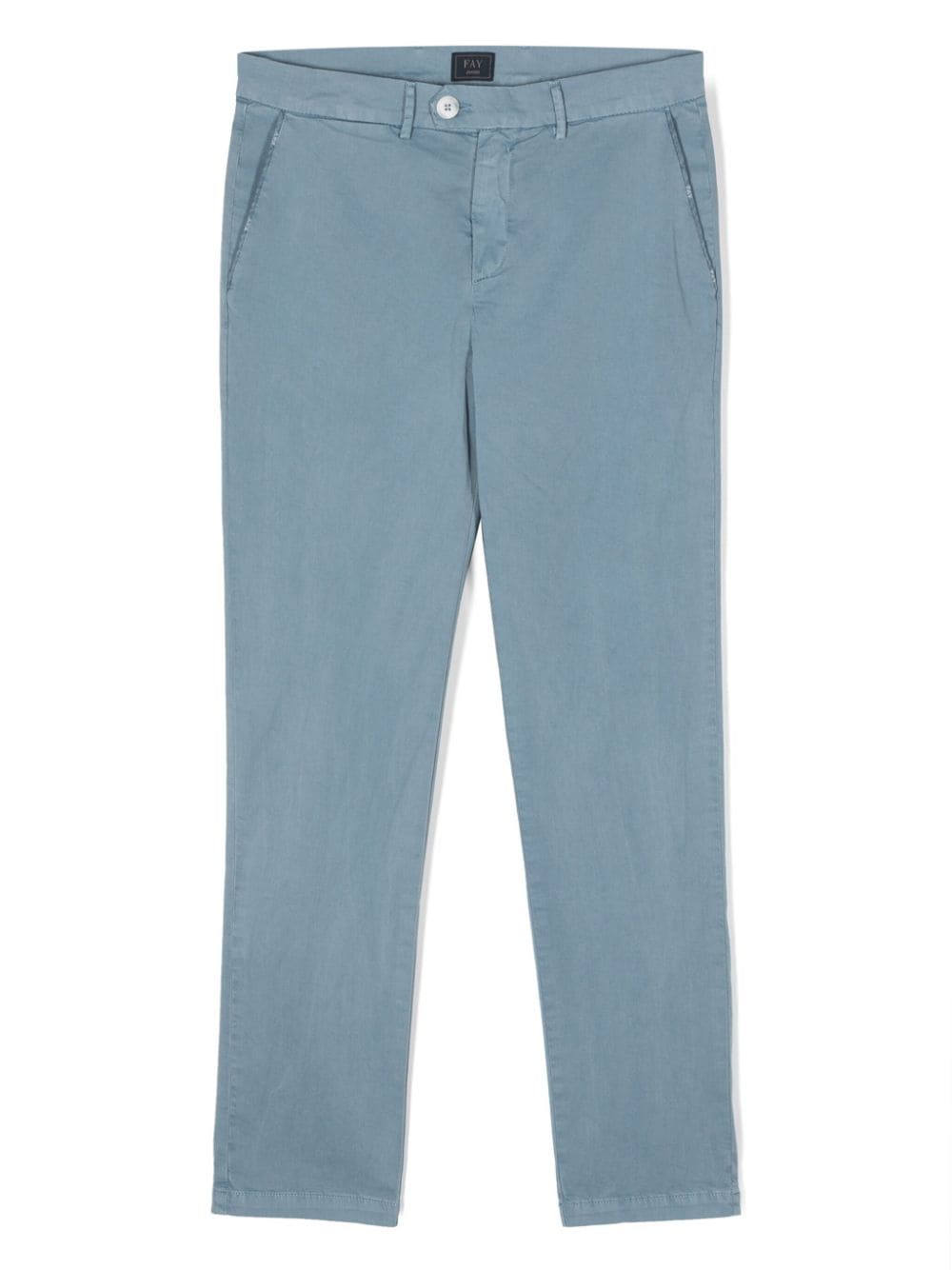 Fay Kids slim-cut chino trousers - Blue von Fay Kids