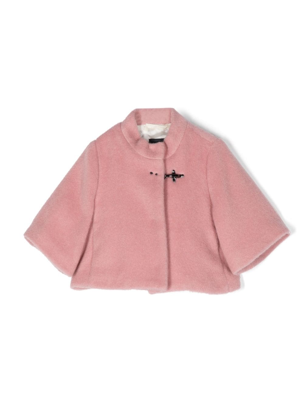 Fay Kids stand-up collar hood-fastening cropped coat - Pink von Fay Kids