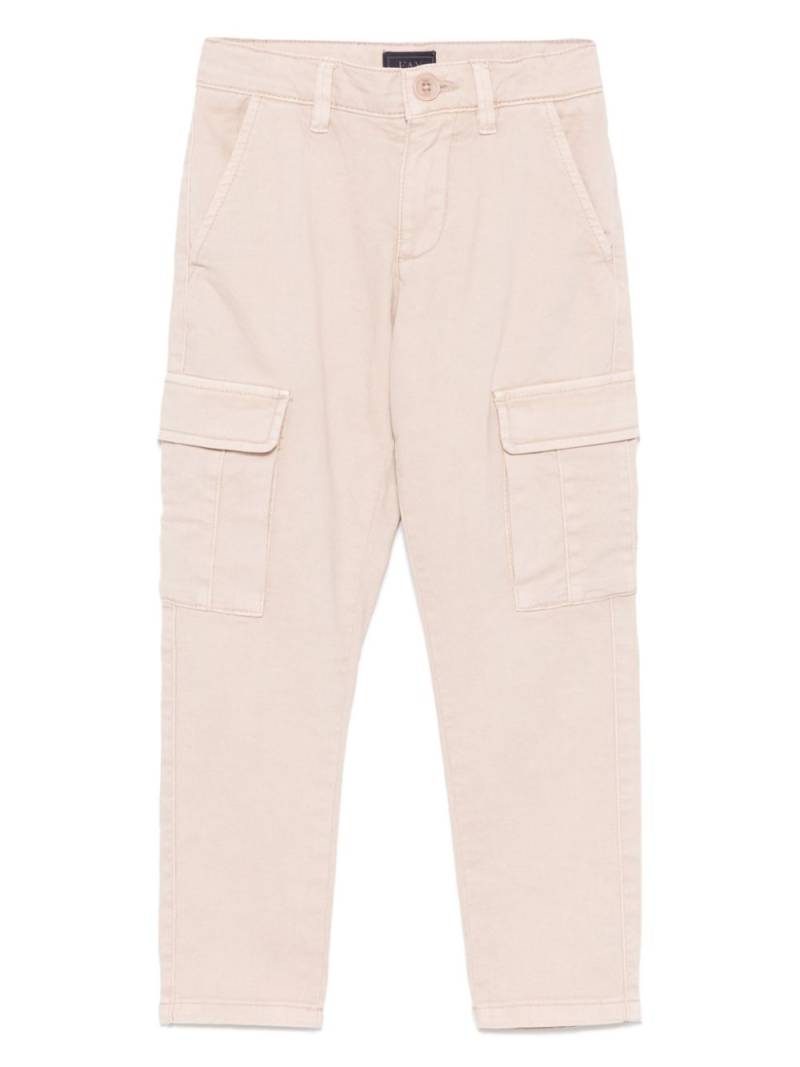 Fay Kids straight-leg cargo pants - Neutrals von Fay Kids